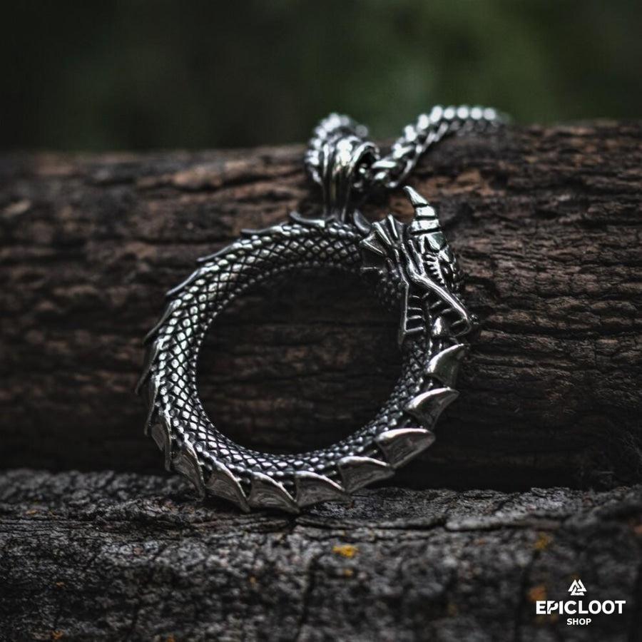 World Serpent Jormungandr Necklace