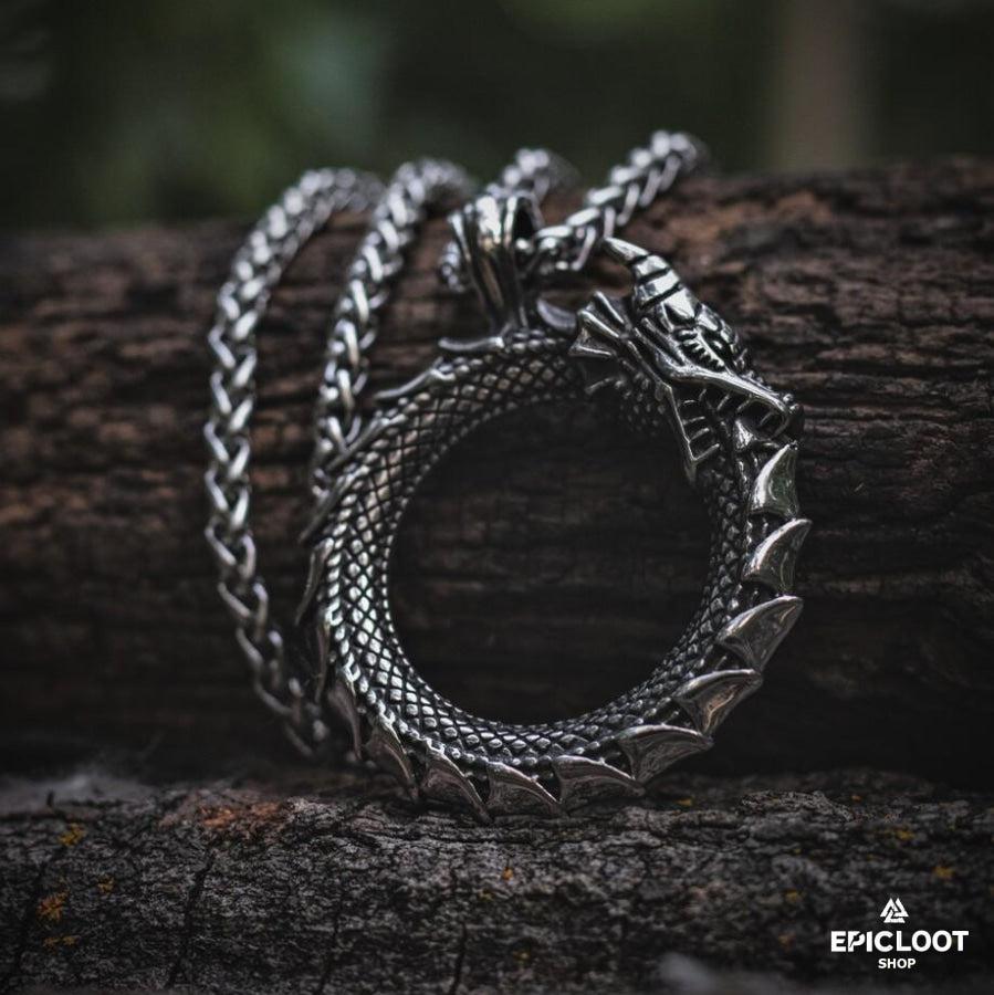 World Serpent Jormungandr Necklace