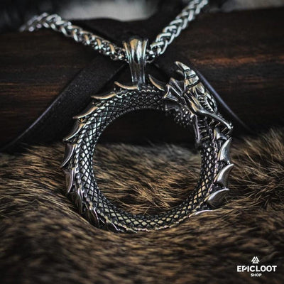 World Serpent Jormungandr Necklace