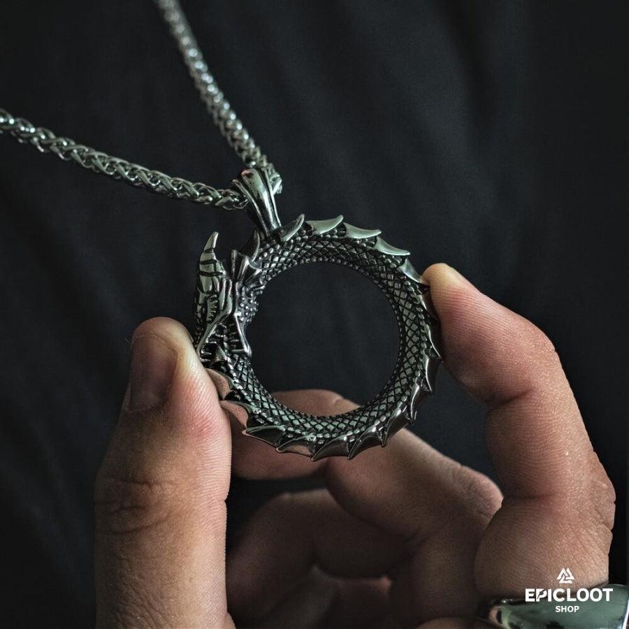 World Serpent Jormungandr Necklace