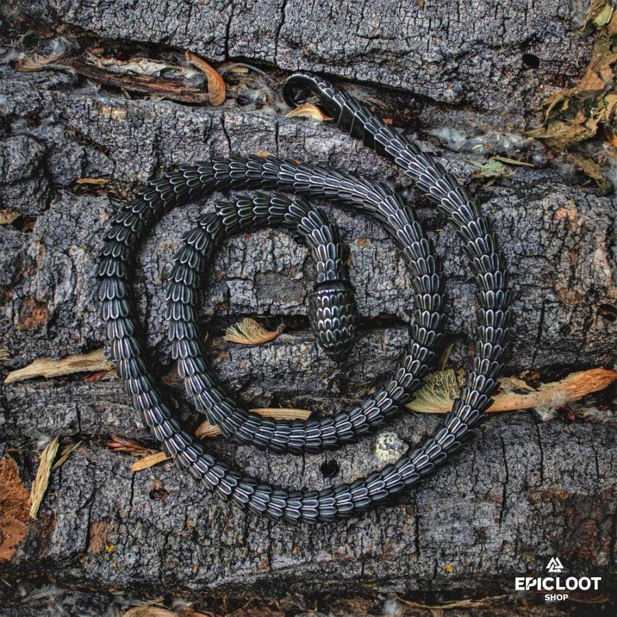 World Serpent Jormungandr Snake Necklace