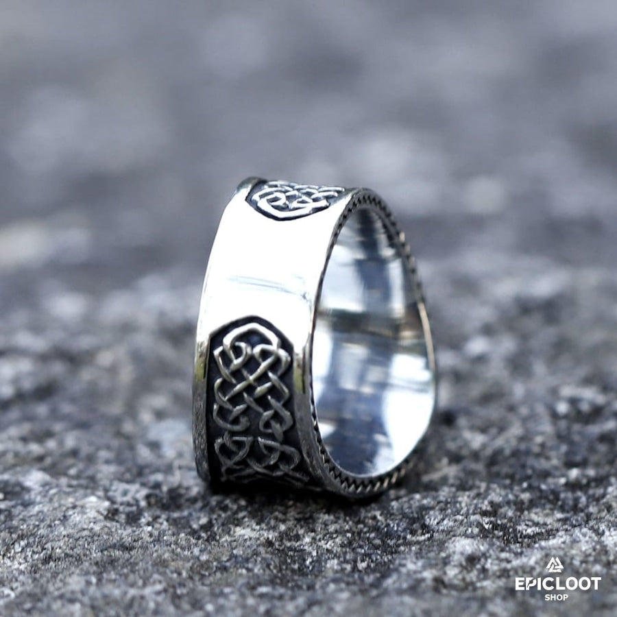 Yggdrasil And Ravens Viking Ring