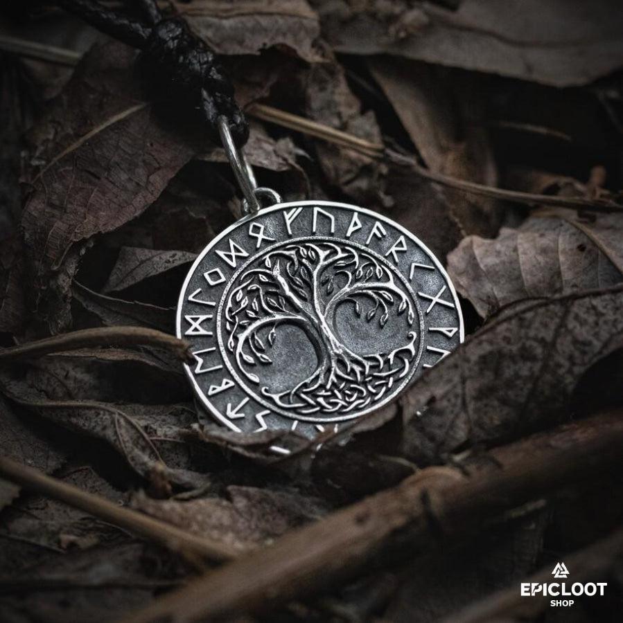 Yggdrasil Nordic Runes Necklace