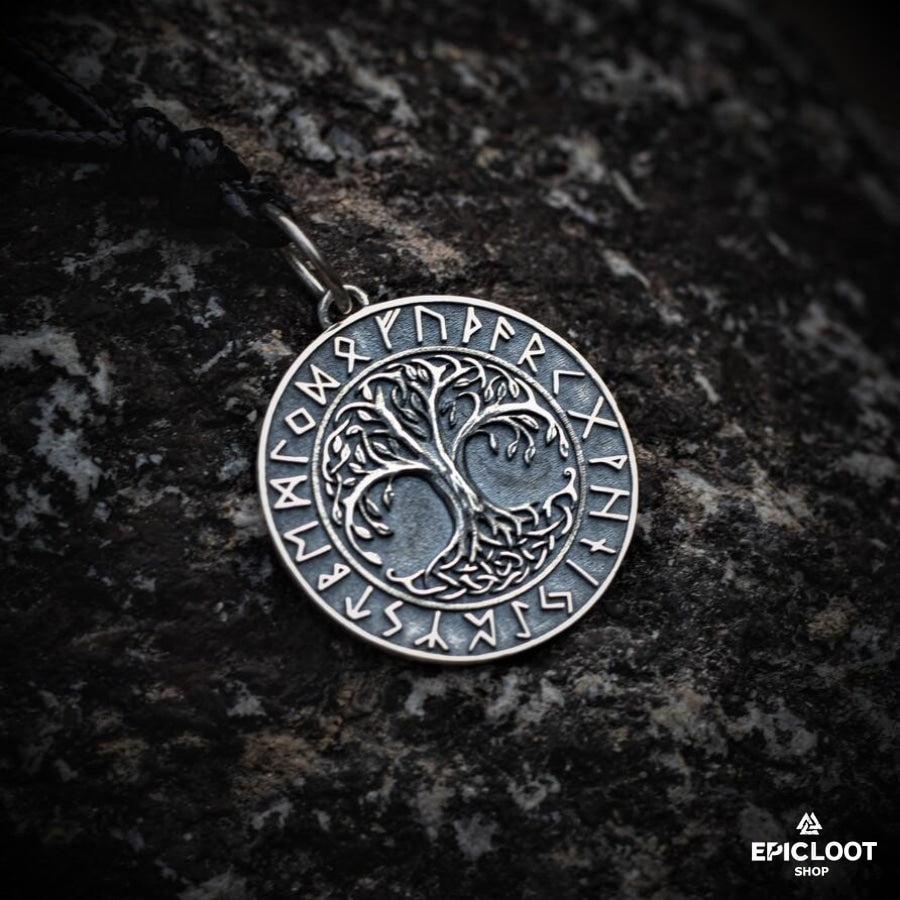 Yggdrasil Nordic Runes Necklace