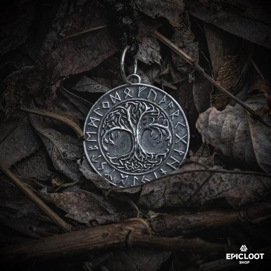 Yggdrasil Nordic Runes Necklace