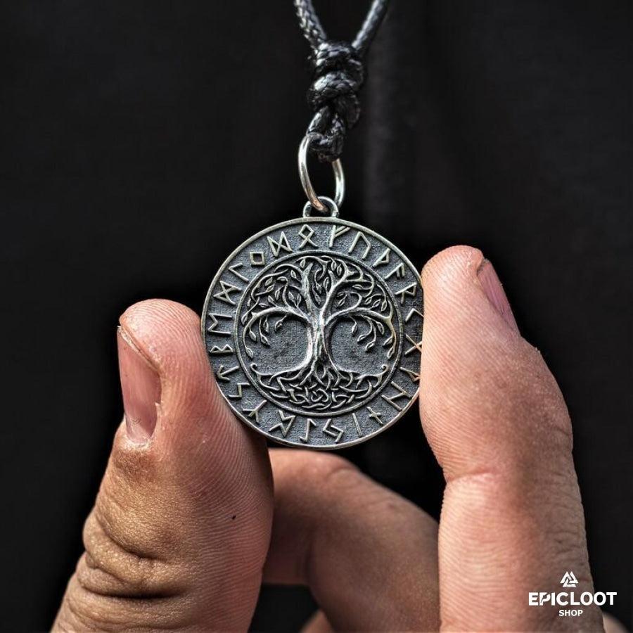 Yggdrasil Nordic Runes Necklace