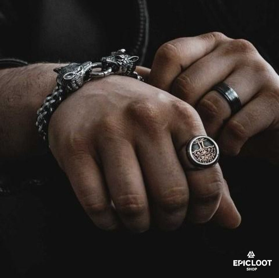 YggdrasiL Ring Silver-Gold