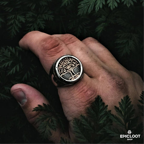 YggdrasiL Ring Silver-Gold