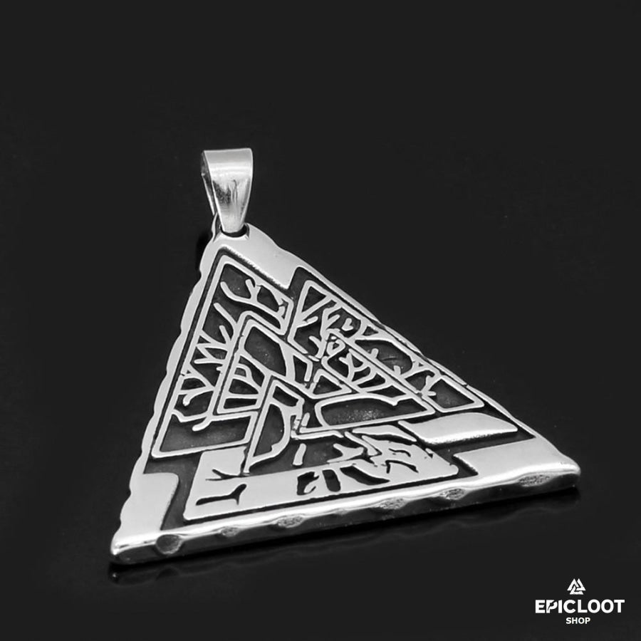 Yggdrasil Tree Valknut Necklace