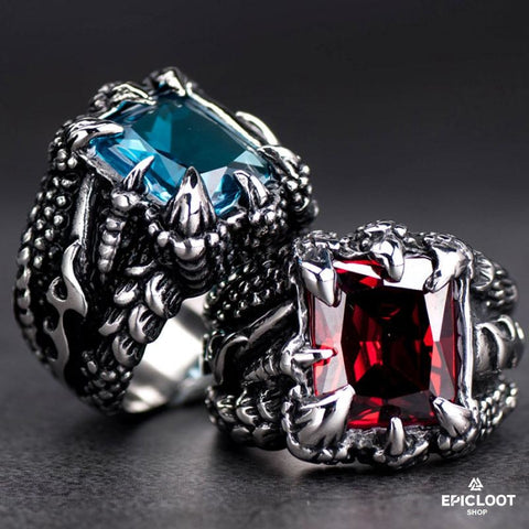 Zircon Dragon Claw Ring