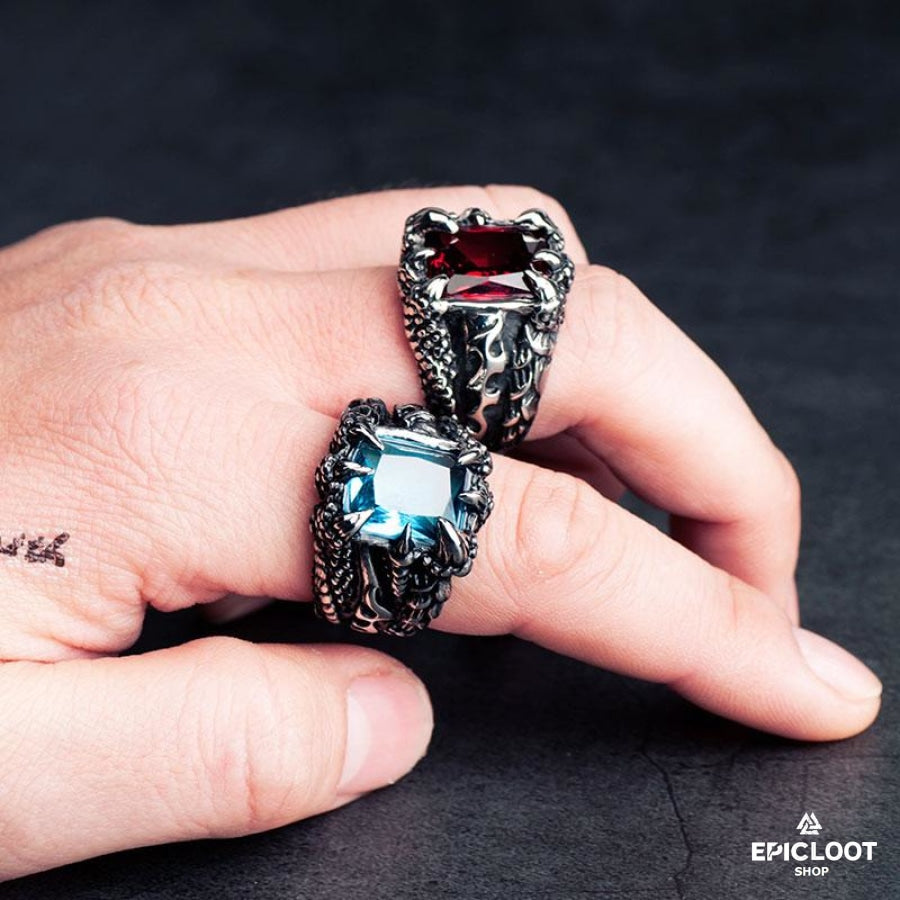 Zircon Dragon Claw Ring