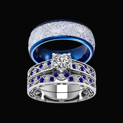 Crystal Waves Couples Ring