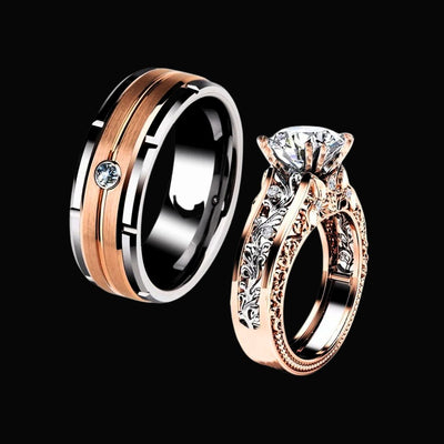 Shielded Love Couples Ring