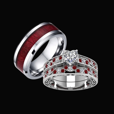 Crimson Bond Couples Ring