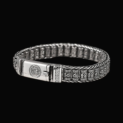 Retro Silver Wisdom Bracelet