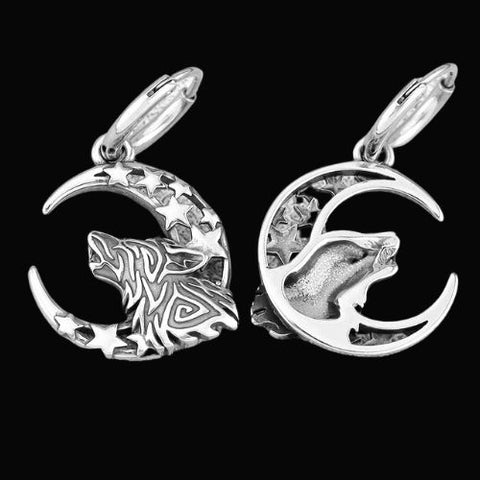 Norse Wolf Viking Earrings