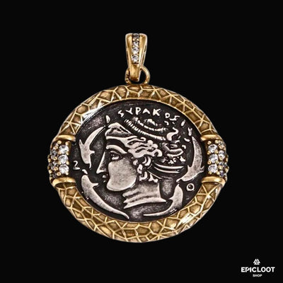 Ancient Greek Profile Pendant