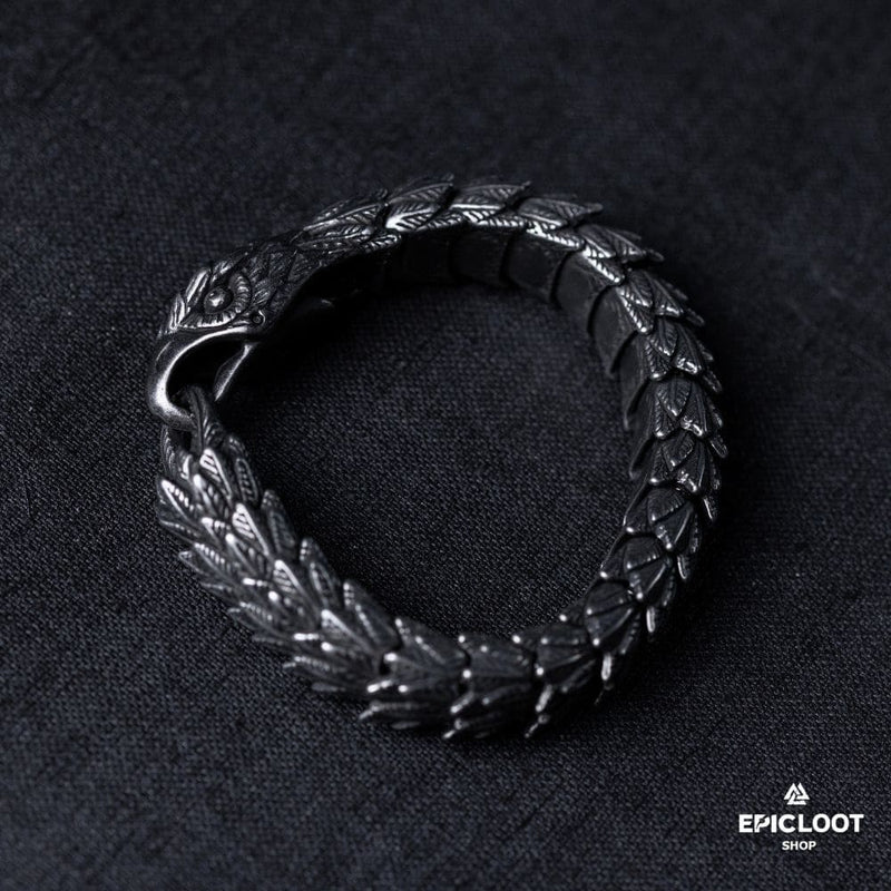 Norse Raven - Stainless Steel Raven Head Bracelet