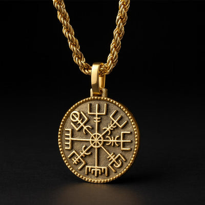 Vegvisir Compass Necklace