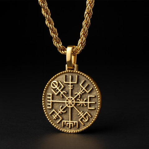 Vegvisir Compass Necklace