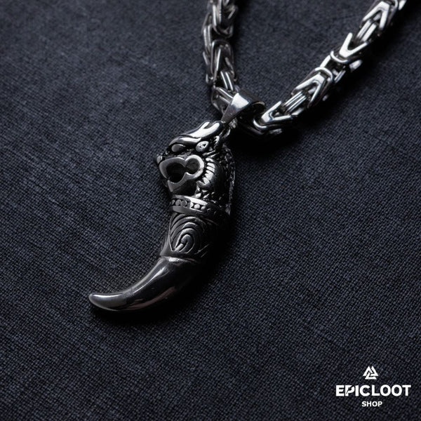 Massive Fenrir Wolf King Chain