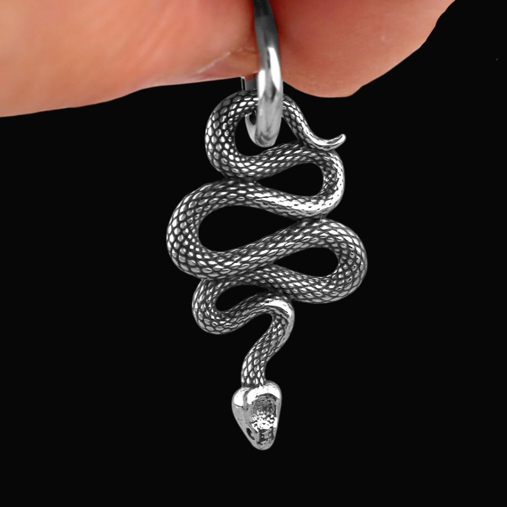 Jormungandr Serpent Viking Earrings