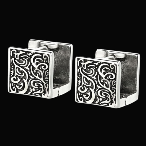925 Silber Vintage Nordische Wikinger-Ohrringe