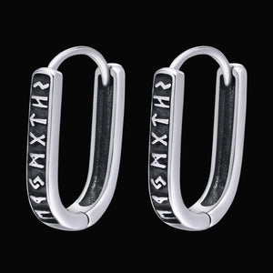 Elder Futhark Runes Viking Earrings