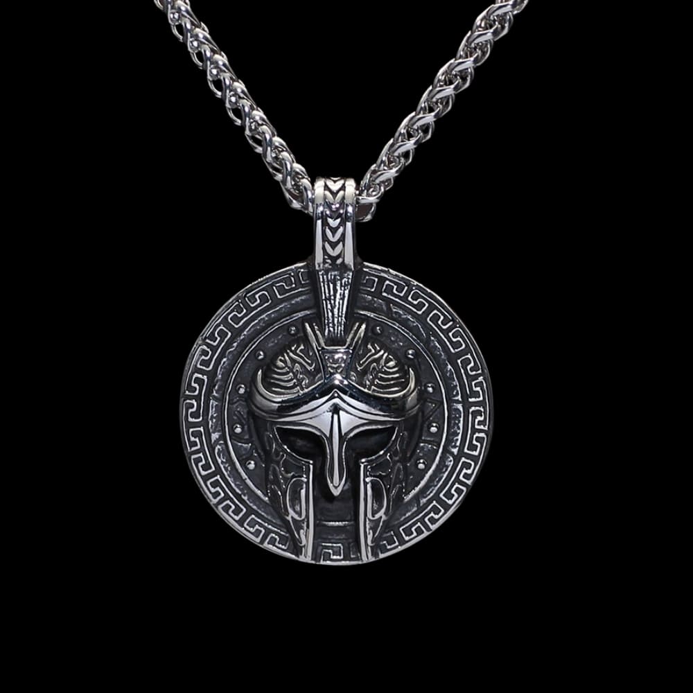 Ancient Greek Warrior Pendant Necklace