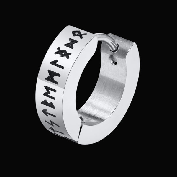 Herren-Ohrring mit Wikingerrunen