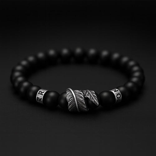 Feather of Huginn Bracelet - Norse Women's Bracelet - Detailed View | Epic Loot Shop