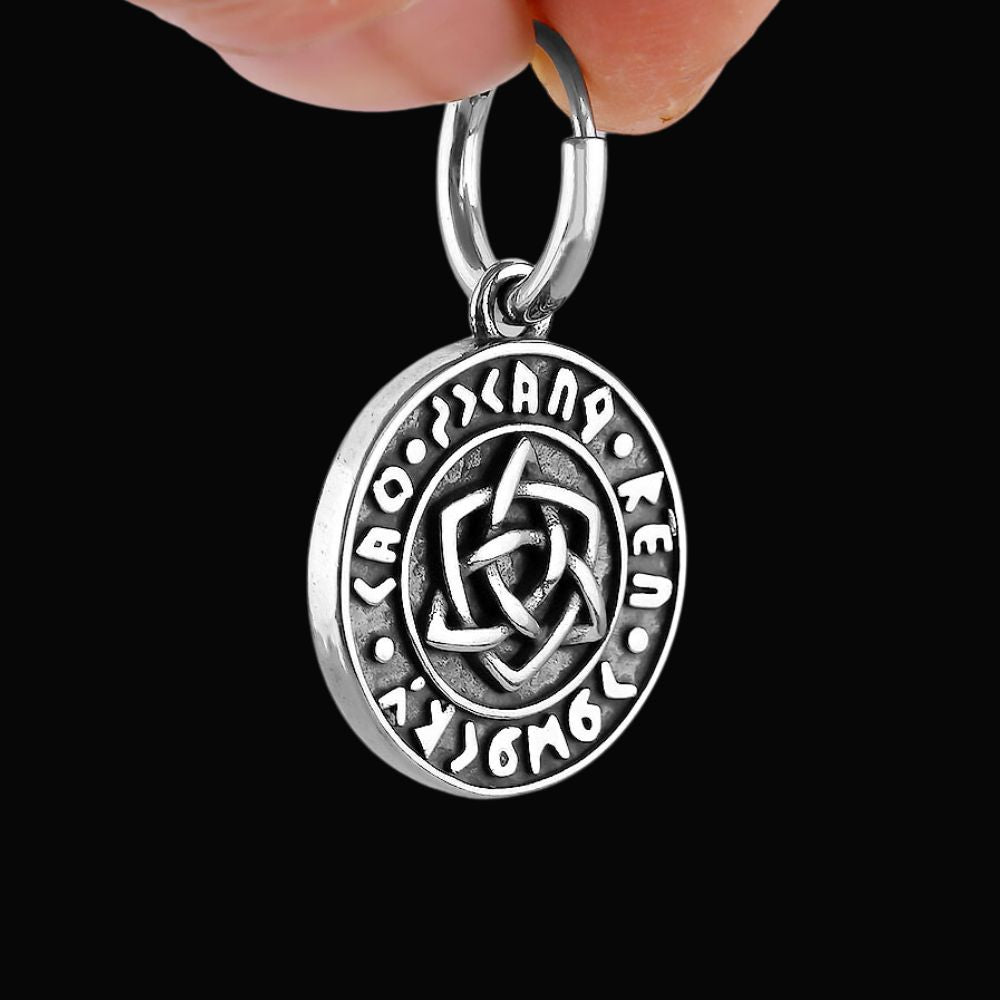 Celtic Knot Norse Runes Earrings