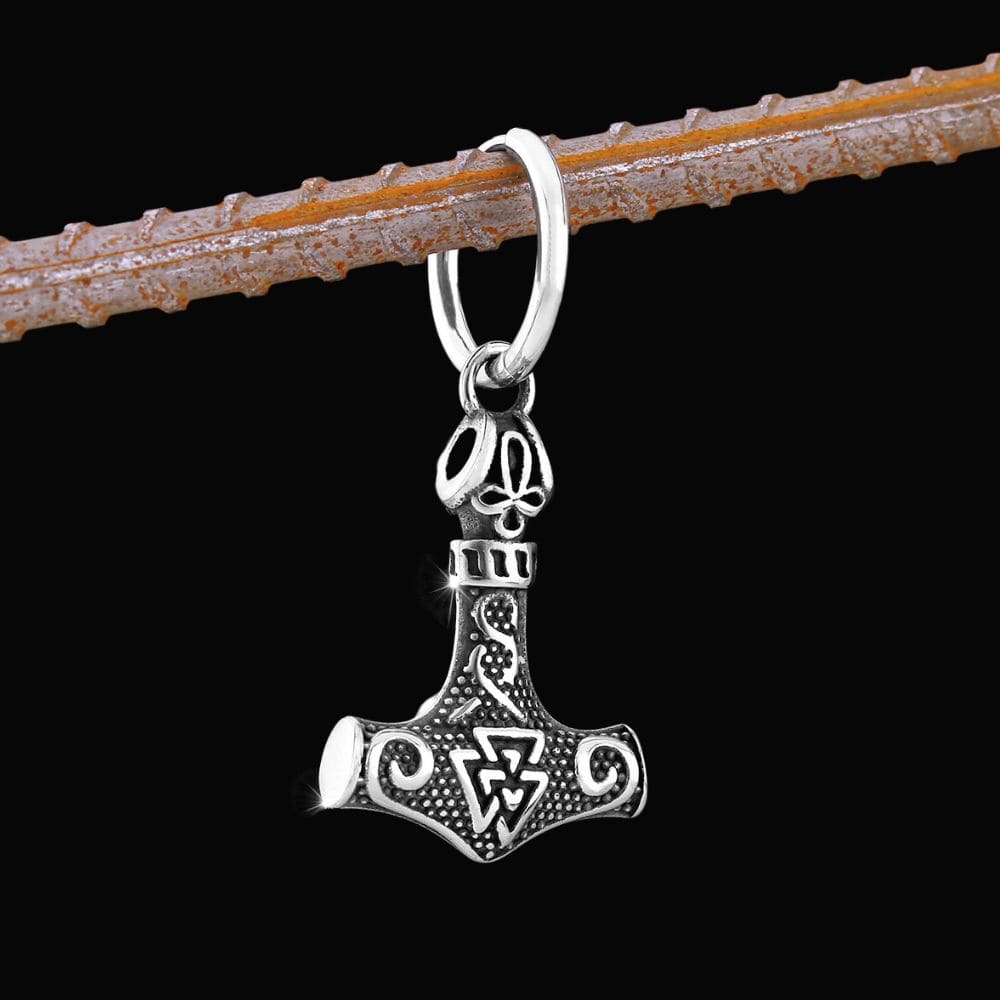 Mjolnir Thor's Hammer Viking Earrings