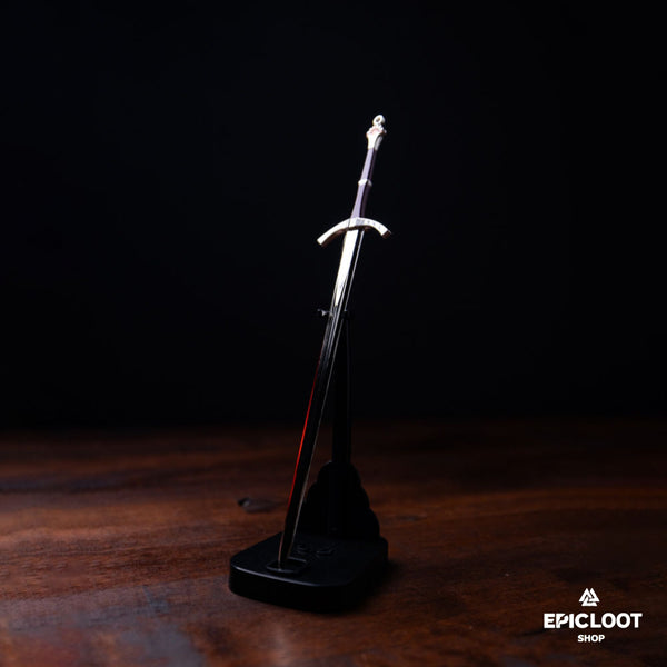 Radiant Champion's Blade: Tribute to the Legendary Defender - Viking Jewelry For Men - Authentic Design View | Epic Loot Shop