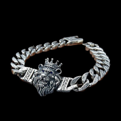 925 Silver Nemean Lion Sovereign Bracelet