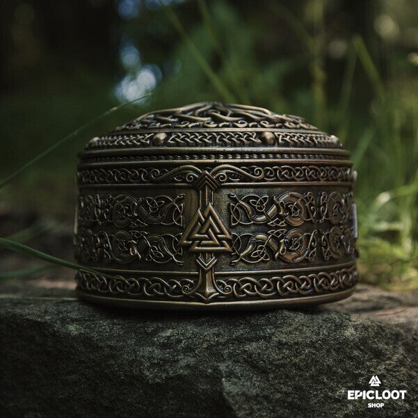 Handcrafted Yggdrasil Tree Viking Jewelry Box