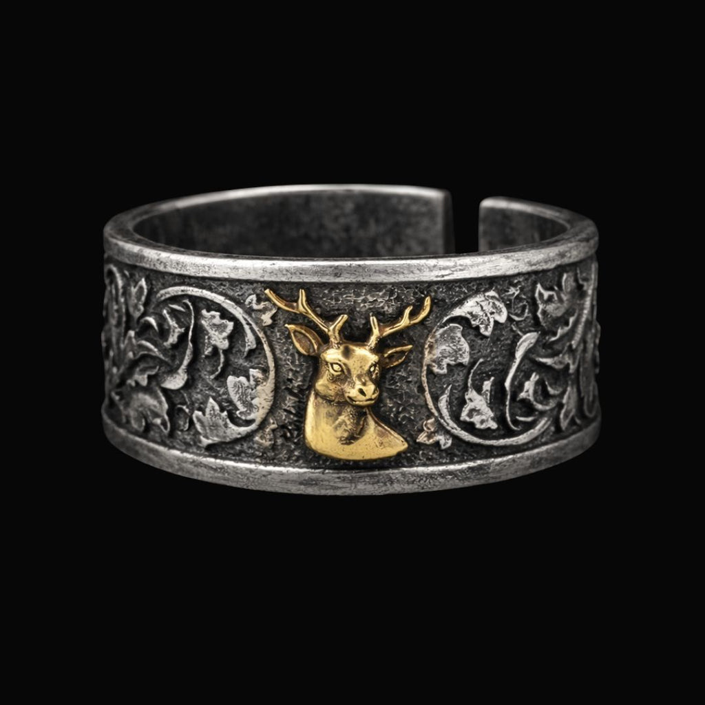 Antlers of the Watchful - Norse Women's Ring - Detailed View | Epic Loot Shop