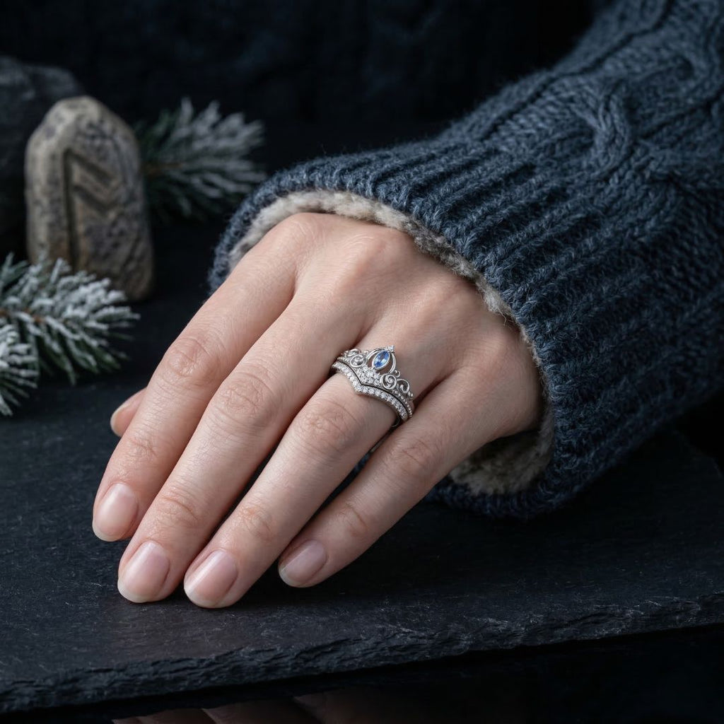 Celestial Crown Ring - Norse Women's Ring - Alternative Angle | Epic Loot Shop