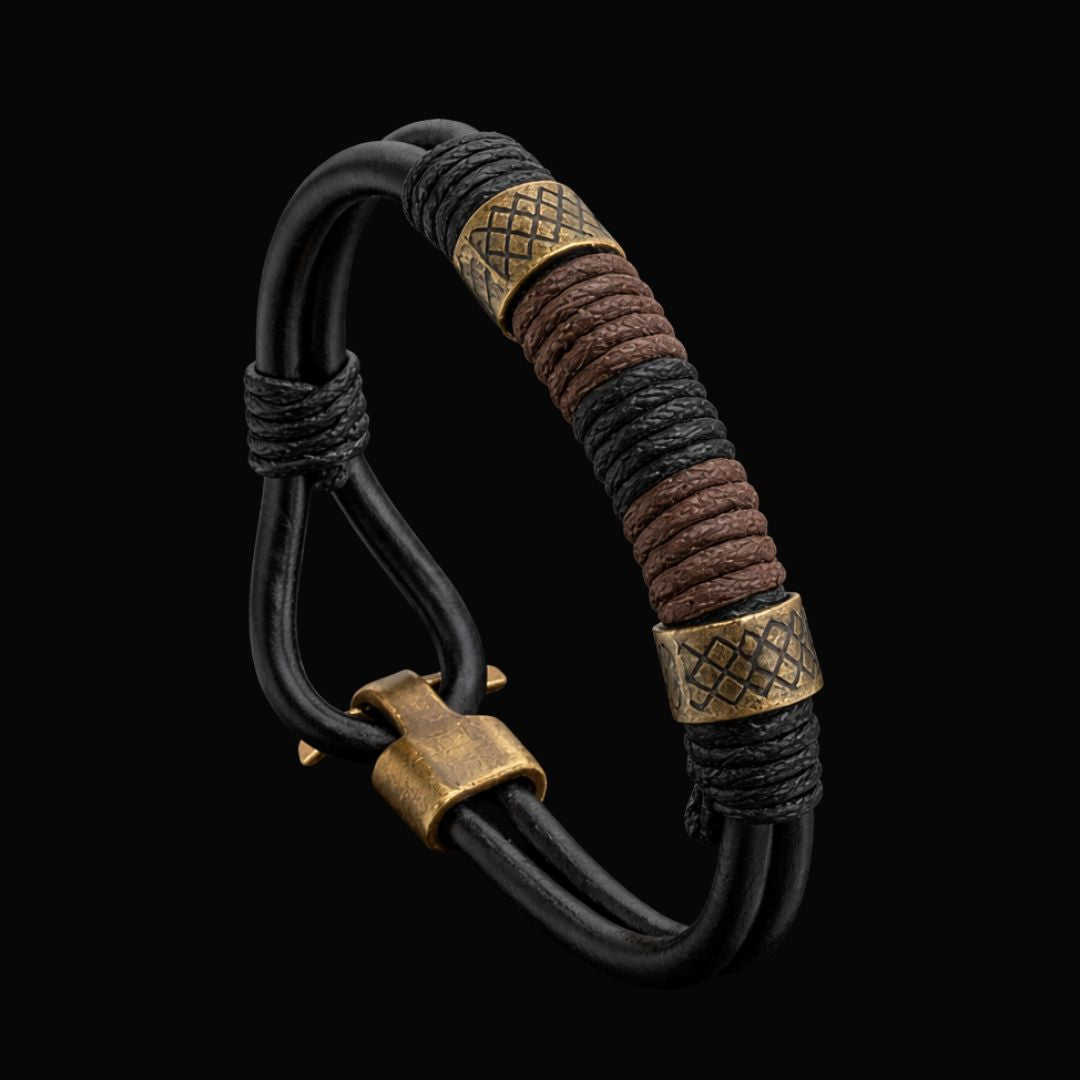 Ironbind Voyager Bracelet - Viking Arm Ring - On Model View | Epic Loot Shop