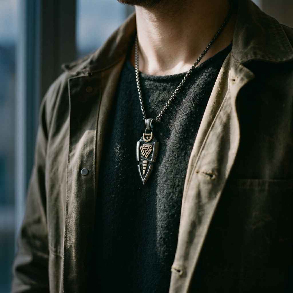 Odin's Spearhead Pendant Necklace