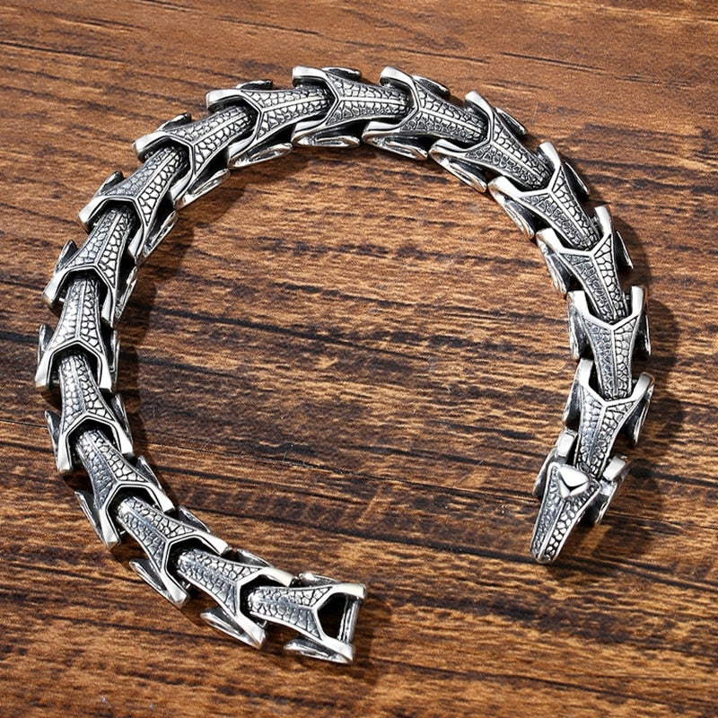 Premium 925 Silver Jormungandr Bracelet
