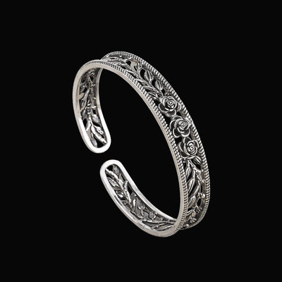 Náramek Stříbrný květ