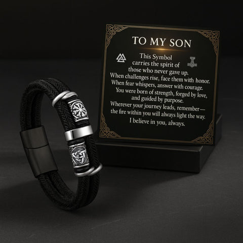 To My Son | Runes of Strength Bracelet