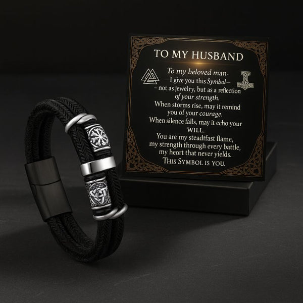 To My Husband | Runes of Strength Bracelet