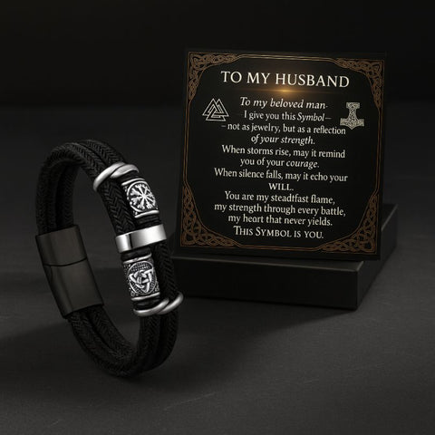 To My Husband | Runes of Strength Bracelet