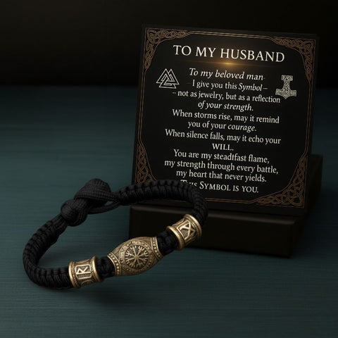 To My Husband | Runic Guard Bracelet