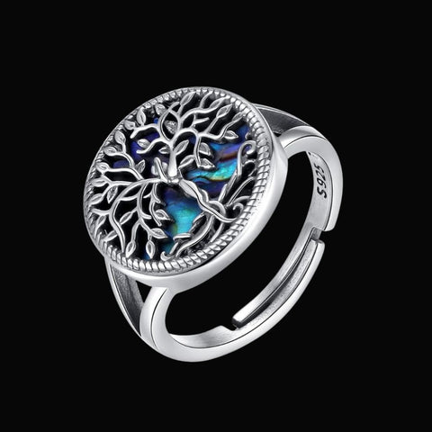 925 Sterling Silver Tree of Life Yggdrasil Ring