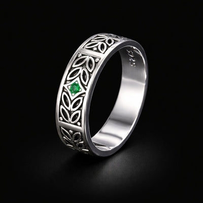 Anello con Nodo Verdeggiante