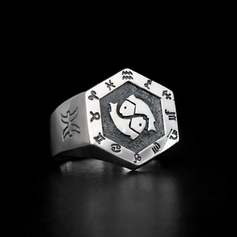 Pisces Zodiac Ring