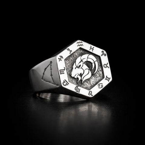 Capricorn Zodiac Ring